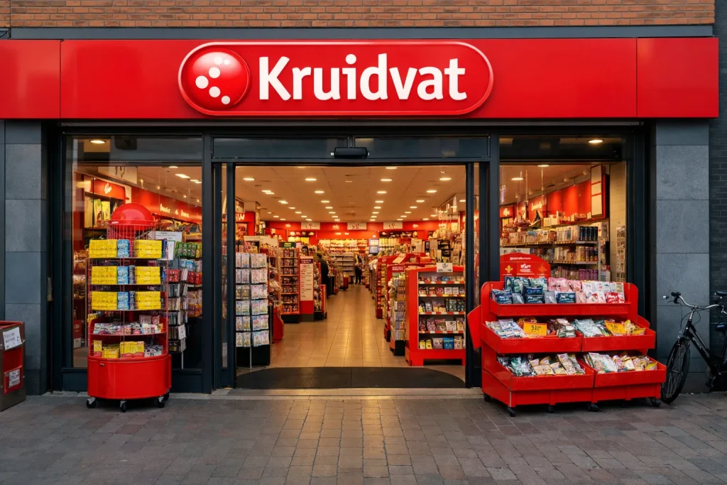 Ingang van een Kruidvat winkel in Weert